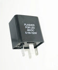 Slick Ride Ready 2 Pin LED Flasher Relay For Motorcycle And Scooter Turn Signal Blinker Switch 32V To 72V DC Plug And Play Setup Fits Any Bike Pair, black, compact relay.