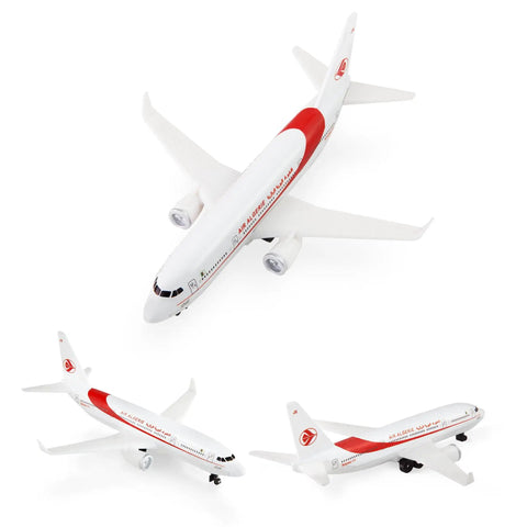 Algerie 1/400 Plastic Airplane Model For Collectors And Display, showing detailed top and side views of the dope diecast replica.