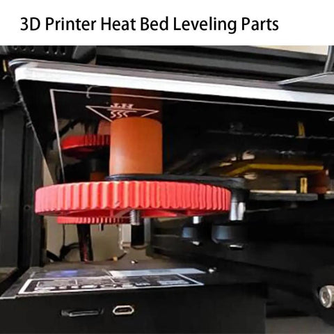 3D Printer Bed Leveling Kit with aluminum hand twist nuts and silicone bed spacers for no fuss easy calibration on popular printer lines