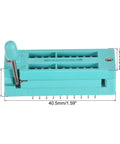 Universal IC Test ZIF Socket 20 Pin 3.0mm Pitch for Microcontrollers, green, 40.5mm x 15mm x 27mm, with locking clamp