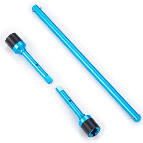 TT02 Center Drive Shaft And Joint Cup Upgrade For Tamiya TT02 TT02B One Tenth RC On Road Touring Car Aluminum Alloy CNC Machined Durable Replacement Part For Better Fit And Longevity And Reliability, blue aluminum shafts