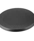 16 Inch Perforated Pizza Pan With Holes For Oven, Heavy Duty Aluminum Round Crisper Baking Tray in black, top view.