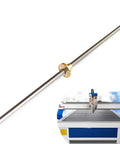 2mm Pitch 1000mm Stainless Steel Lead Screw Rod With T8 Brass Nut for CNC Z Axis 8mm Diameter Durable Rust Resistant Low Friction
