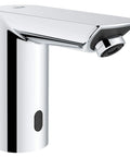 Cosmopolitan E Touchless Electronic Faucet With Battery Power DC Infrared Sensor Starlight Chrome Finish close-up view