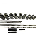 Keyway Broach Set 18 Piece HSS Keyway Cutting Tools For CNC Milling Includes 4mm 5mm 6mm 8mm Cutters And 12 To 28 Bushings