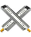 Heavy Duty Three Fold Full Extension Drawer Slides Featuring Ball Bearing Hardware Rails, 76Mm Width, 1000Mm-2000Mm Extendable.