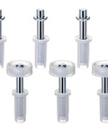 "Six Piece BiFold Door Top Roller Guide Wheel And Top Pivot Spring Loaded Bifold Door Hardware Repair Kit For Pocket Doors Rollers Tops"