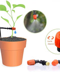 50 Foot Automatic Drip Irrigation System Kit For Garden And Greenhouse With Quarter Inch Tubing Atomizing Nozzle Mister Dripper