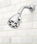Dope Solid Brass Shower Head With Anystream 360 Tech, Adjustable Water Streams, Clean Modern Look, Easy Side Handle on wall mount