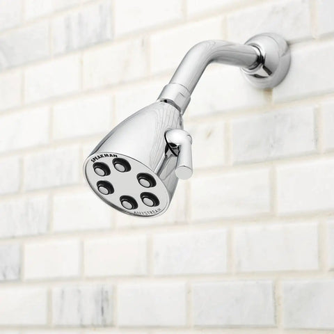 Dope Solid Brass Shower Head With Anystream 360 Tech, Adjustable Water Streams, Clean Modern Look, Easy Side Handle on wall mount