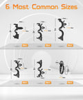 Diagram of 60 Pcs Automotive Wire Loom Clips Set with 5 Size Options from 3/8 to 3/4 Inch for car wiring harness routing
