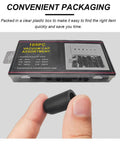 Boss 105 Piece Vacuum Cap Kit, rubber end plug, 5/32 to 3/8 inch sizes, car hoses and manifolds, sealed in clear plastic box packaging