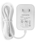 Power Cord For Hippo Clock Night Light And Sleep Sounds Machine, 5ft Barrel Style White AC Adapter Charger, UL Listed 100V To 240V Input