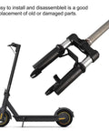 Front Suspension Fork For Electric Scooter With Shock Absorption Aluminum Alloy Construction Lightweight Easy Install Replacement Part Designed For Quick Install And Smooth Ride On Most Electric Scooters.