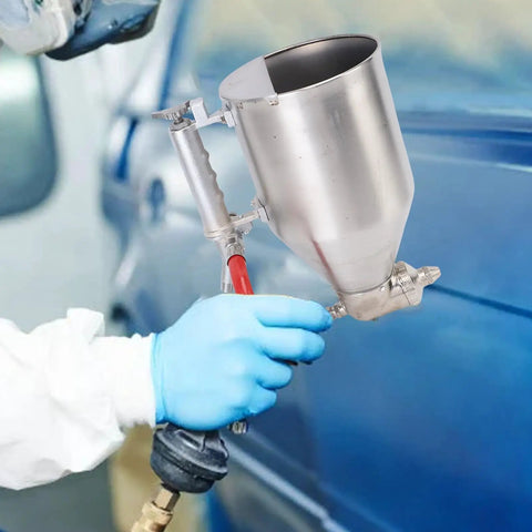 Heavy Duty Pneumatic Cement Mortar Sprayer With Stainless Steel Air Hopper for textured paint application in use