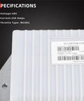 250 Amp 48V Golf Cart Controller For Club Car Precedent Tempo Onward 2014 2019 Replaces 1515-5206 shown with specifications