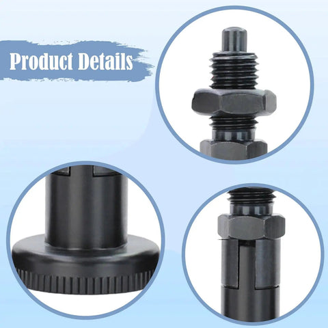 Close-up of Heavy Duty Spring Plunger Knob For Mechanical Devices With Carbon Steel Self Locking Action Stable Rotation M16X1.5