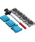 8 Pack ABS Moving Wheel Set For Quick Furniture Relocation Tool Free Assembly Anti Slip Sliders For Heavy Furniture Easy Home