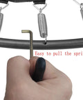 Trampoline Spring Tool For Easy Removal And Quick Installation, Heavy Duty Spring Puller With T Shape Hook And Comfortable Plastic Grip, One Piece Handle Design For Safe DIY Spring Replacement on trampoline springs