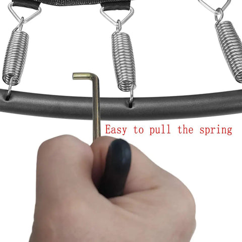 Trampoline Spring Tool For Easy Removal And Quick Installation, Heavy Duty Spring Puller With T Shape Hook And Comfortable Plastic Grip, One Piece Handle Design For Safe DIY Spring Replacement on trampoline springs