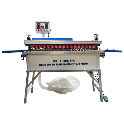 No Hassle Automatic Edge Banding Machine Heavy Duty Workhorse For Straight And Curved Boards Smart Control with dual side trimmer.