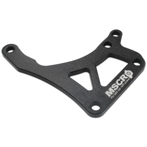 Chevrolet LS Engine Serpentine Bracket And Power Steering Pump Swap For 4.8L 5.3L 6.0L 6.2L Truck And SUV Engines Aluminum Alloy Anodized Black Finish Simplifies Swap By Pushing Pump Up And Rotating Alternator 180 Degrees.