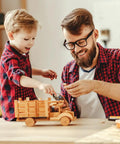 Kickass 18 Pack Premium Basswood Sheets 6 By 6 Inch One Sixteenth Thick Wood Panels For Diy Crafts Laser Cutting Engraving Painting Woodworking Projects Sweet Craft Material used in toy truck building with child.