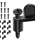 12 Pack 3 8 Inch Window Screen Clips For Storm Windows And Sliding Glass Doors with black screws and holders.
