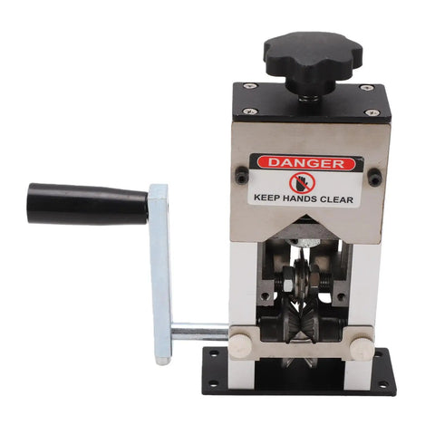 Top Rated Qudinip Electric Wire Stripping Machine For Copper And Aluminum Cables with hand crank and steel frame.