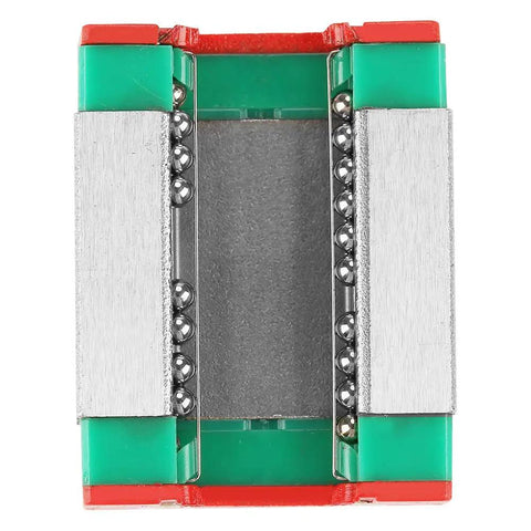 Top view of MGN12B block from Compact 250mm MGN12 Linear Rail Kit With 2 MGN12B Blocks, 12mm Width for precision motion in CNC, 3D printing.
