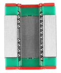 Top view of a slide block from Slick Compact Miniature Linear Rail Guide Set 12mm Wide By 250mm Long With Two Slide Blocks