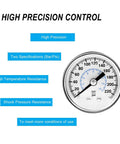 1/4 NPT Air Pressure Regulator With Gauge And Bracket For Pneumatic Tool Systems, display with precision details