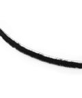 Commercial Storefront Door Pile Weatherstrip 0.25 Inch flexible black strip for sealing drafts in storefront entrances.