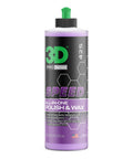 All In One Car Polish And Wax That Corrects Scratches And Swirls Provides Clear Coat Safe Sealant And A High Gloss Finish Easy One Step Application 16oz Made In USA 3D Pro Series bottle image