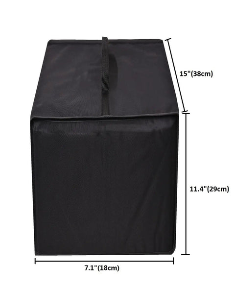 Side view of Water Resistant Dust Cover Cap For Keurig K Slim Single Serve K Cup Coffee Maker With Heavy Duty 600D Nylon Fabric