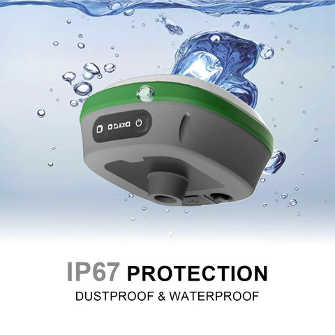 RTK GNSS Base Receiver with IP67 waterproof and dustproof protection for surveying with drones and UAVs, 4G and WiFi