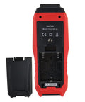 Back view of Four Channel Thermocouple Data Logger Thermometer Workhorse with battery compartment open