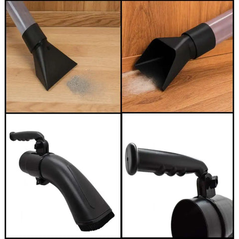 Mobile Dust Collector Wand Kit With A 4 Inch Clear PVC Wand 36 Inches Long Two Detachable Handles Wide Mouth Floor Fitting And Dust Brush For Easy Floor Cleaning And A Grab And Go Shop Vac Upgrade