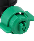 Close-up of Farm Grade Agricultural Spray Nozzle With Uniform Spray And Water Saving Design, green plastic adjustable tip