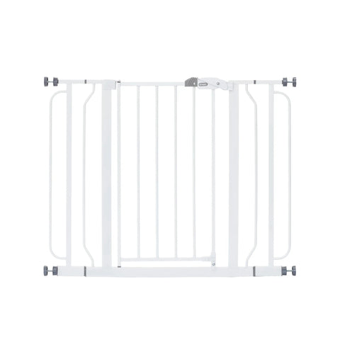 Extra Wide Metal Pet Gate For Openings From 29 To 41.5 Inches, 30 Inch Tall, Adjustable Expansion Security Gate With Wall Cups, Keeps Pets In And Kiddos Out, Sturdy Barrier For Doorways, Hallways, And Stairs
