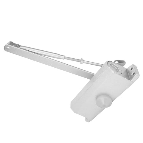 Heavy Duty Aluminum Alloy Hydraulic Door Closer Commercial Grade Self Closing System With Dual Valve Two Speed Adjustment Smooth Close
