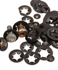 Heavy Duty Internal Tooth Star Lock Washers Kit With Push On Locking Fasteners 350 Pieces In 5 Sets Vibration Resistant