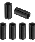 6 Pcs Collet Adapter Set 12.7mm To 6.35mm Carbon Steel Router Collet Reduction Sleeve Shank Converter Black