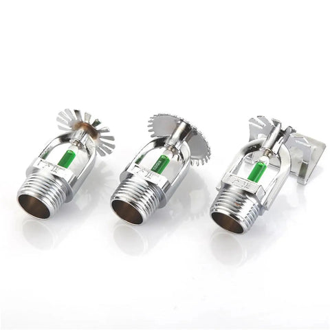 Get Your Life Savers In Order With These Bad Ass 5 Piece Fire Sprinkler Heads Featuring DN15 R1/2 Connection showing three chrome sprinkler heads.