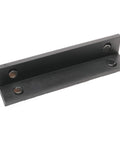 Magnetic Soft Vise Jaw Pads Keep Your Workshop Gear Scratch Free Heavy Duty Nylon Covers With Rock Solid Magnets Grip Flat Or Round Pieces Like A Charm Secure Clamp Set Of Two Black, showing a black steel jaw pad with magnetic secure.