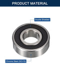 6900 2RS Deep Groove Ball Bearings Set, 10mm Bore, 22mm OD, 6mm Wide, Double Rubber Sealed and Pre Lubricated, Chrome Steel GCr15, Built Tough For Hefty Loads, 10 Pack For RC Cars And Hobby Projects. Double shielded chrome steel bearing