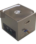 Heavy Duty 19L Ultrasonic Cleaner With Digital Heater And Timer Dual Frequency Bath For Hardware Parts Jewelry Tools Deep Cleaning Stainless Steel Tank from the top view.