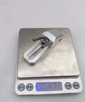 Upgrade Your Build With This 2Pcs CNC Anodized Side Clamp Set Perfect For Carvera And Carvera Air Machines on digital scale.