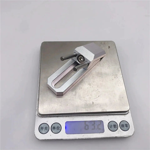 Upgrade Your Build With This 2Pcs CNC Anodized Side Clamp Set Perfect For Carvera And Carvera Air Machines on digital scale.