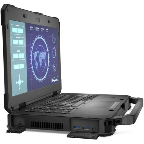 Rugged Laptop Featuring Intel Core I5, 16Gb Ram, And 512Gb Ssd with high-resolution screen and ports visible.